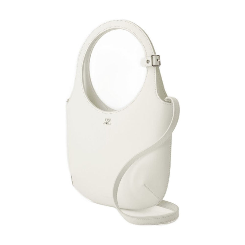 Courrèges Crossbody Bag — White Calfskin