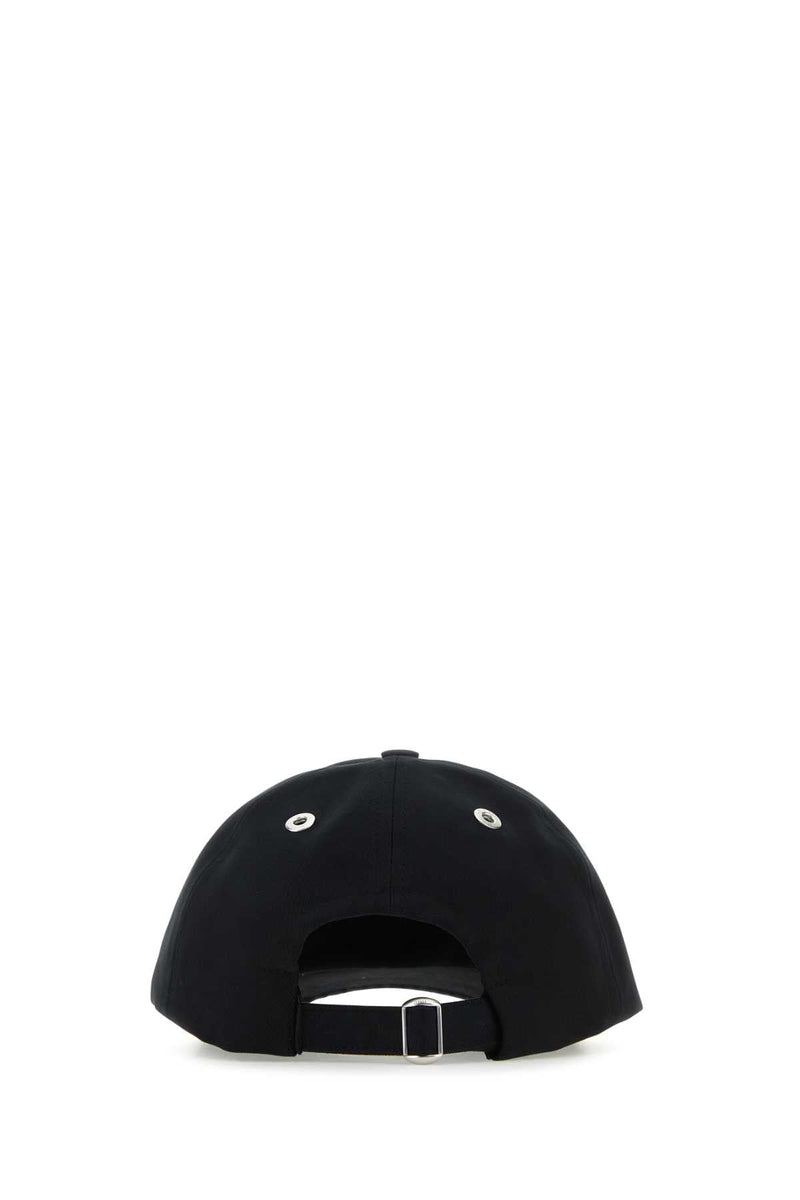 Ami Paris Bfucp006aw0041 Cotton Baseball Cap — Black Exterior: Caps