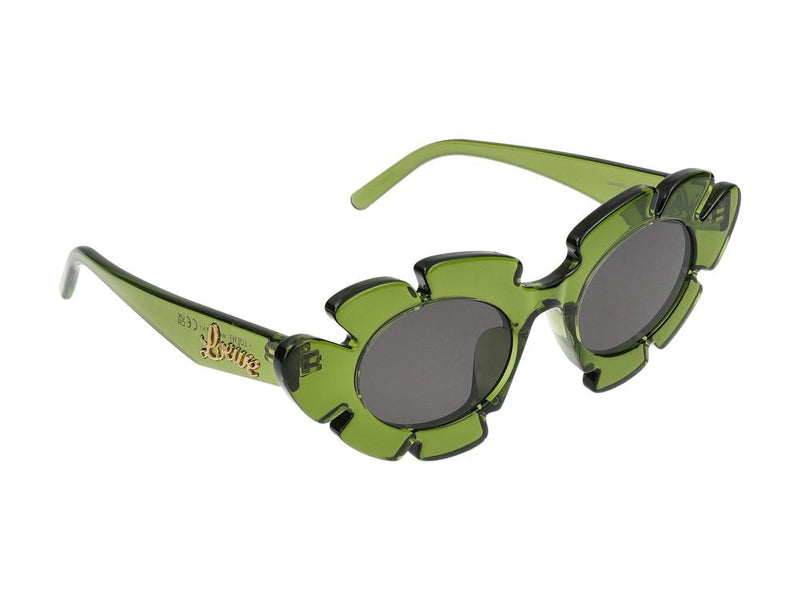 Loewe Lw40088u Novelty Lily-Pad Frame Sunglasses — Green Standard