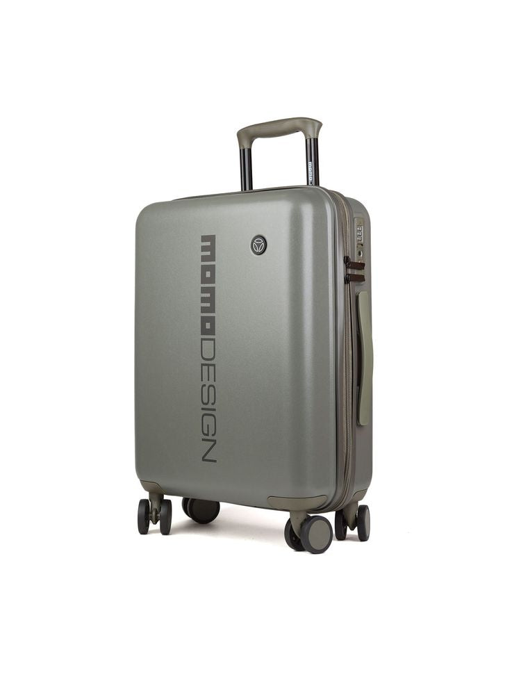 Momo Design Travel Trolley Bag — Green Metallic Fiber Hand