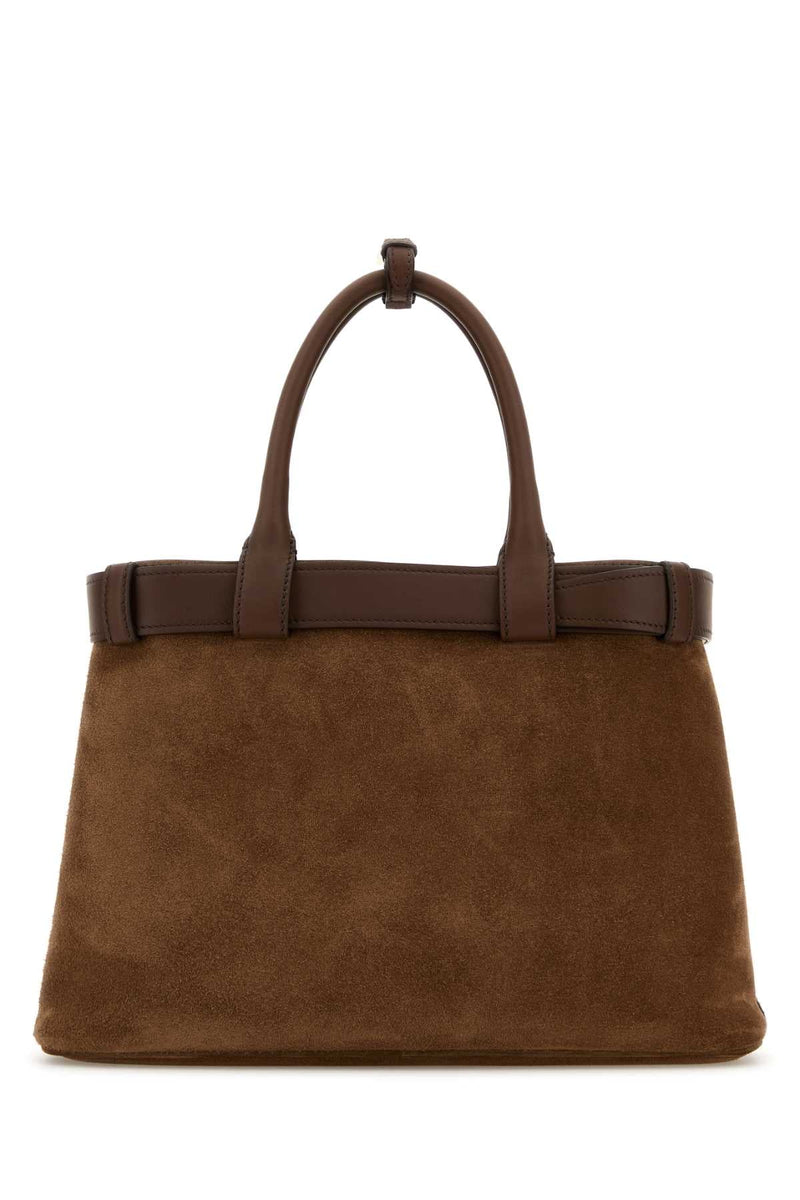 Prada Top Handle Bag — Brown Vitello