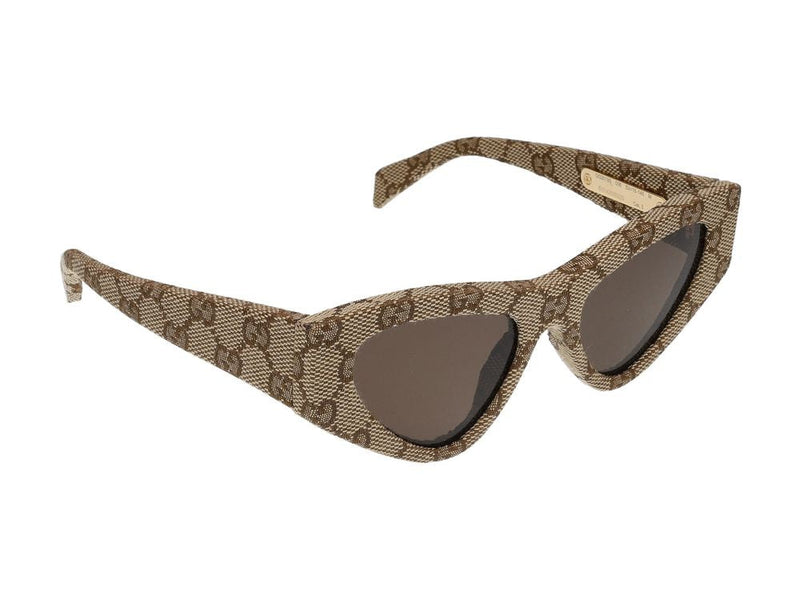 Gucci Gg2019s Sunglasses — Beige Gg Monogram Jacquard