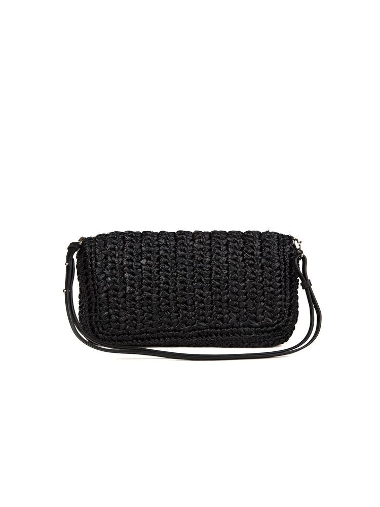 Miu Miu Quilted Lambskin Crossbody Bag — Black
