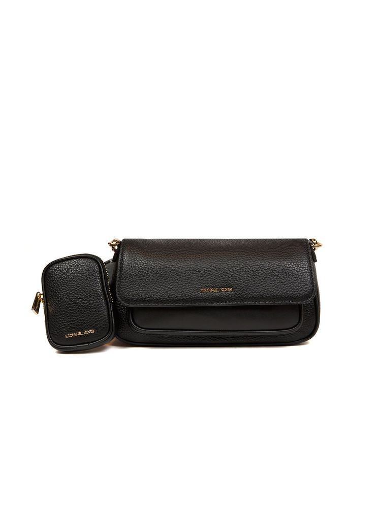 Michael Kors Jet Set Crossbody Bag — Black Leather