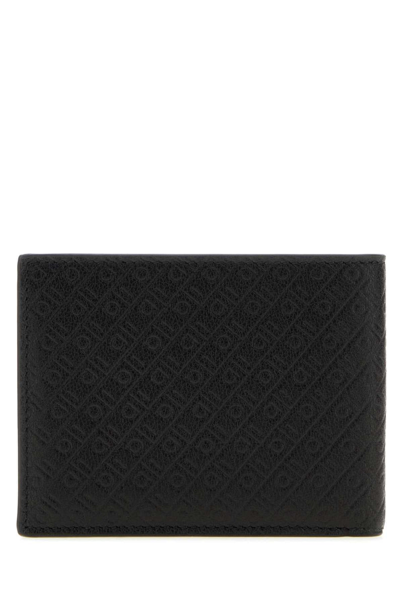 Ferragamo Embos Wallet — Black Exterior: Leather