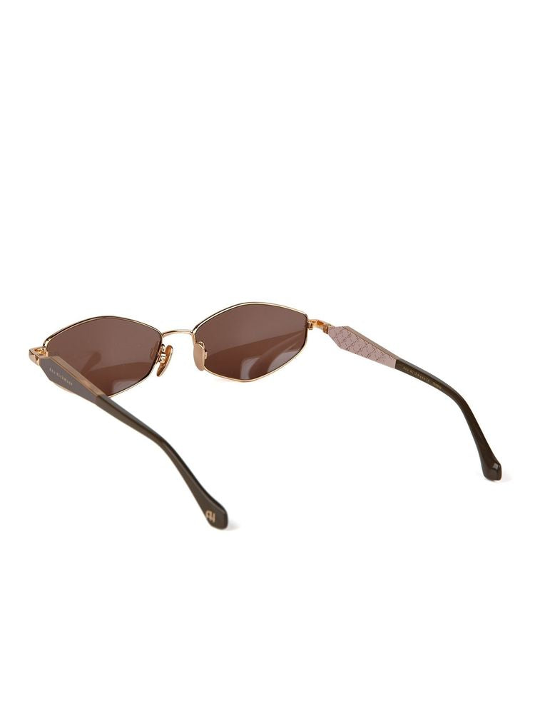 Ana Hickmann Ah3353 Metal Frame Sunglasses — Gold
