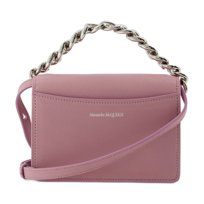Alexander Mcqueen Shoulder Bag — Pink Leather