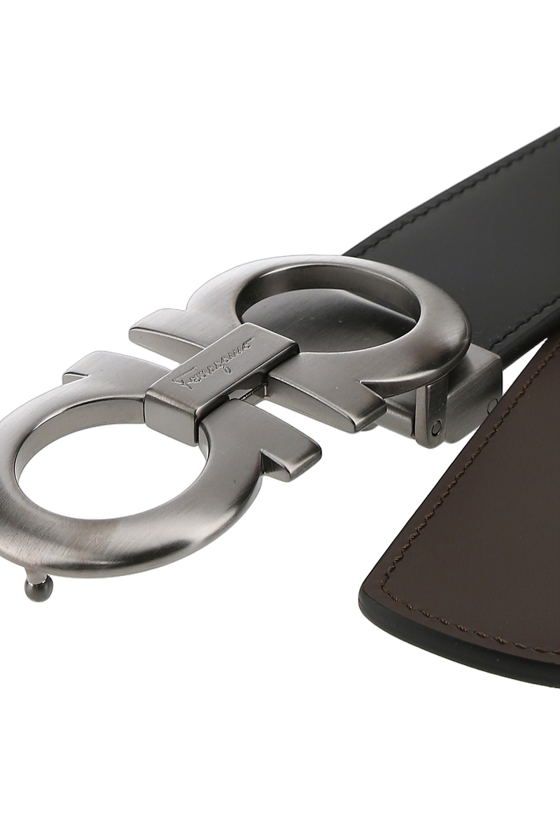 Ferragamo Nerohickory Belt — Black Calf