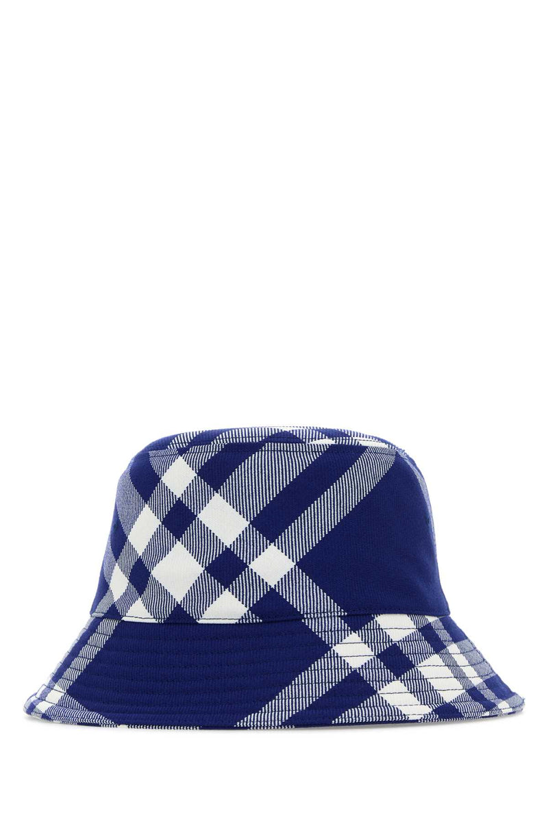 Burberry 8079490 Archive Check Bucket Hat — Navy