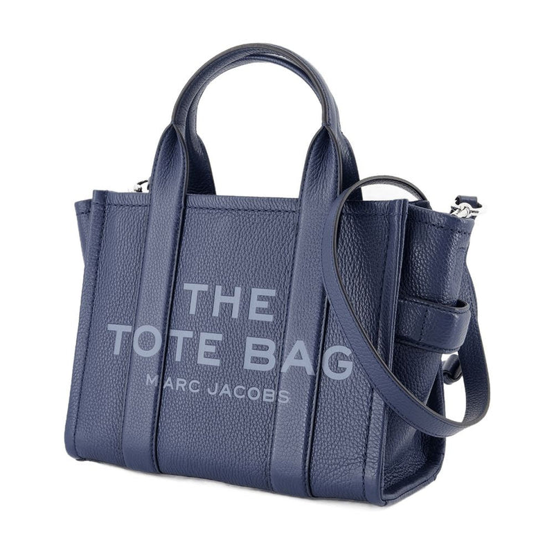 Marc Jacobs Pebbled Leather Tote Bag — Navy Cowhide