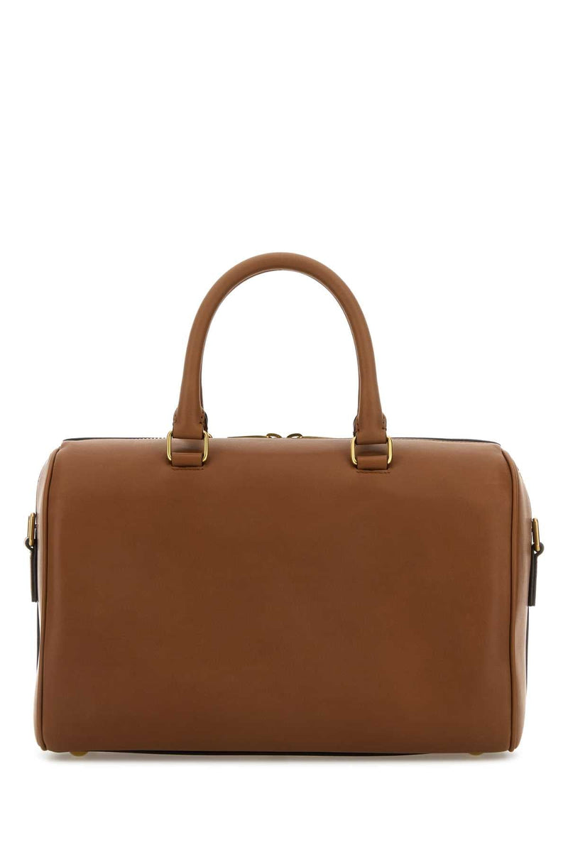 Saint Laurent Duffle Top Handle Bag — Brown