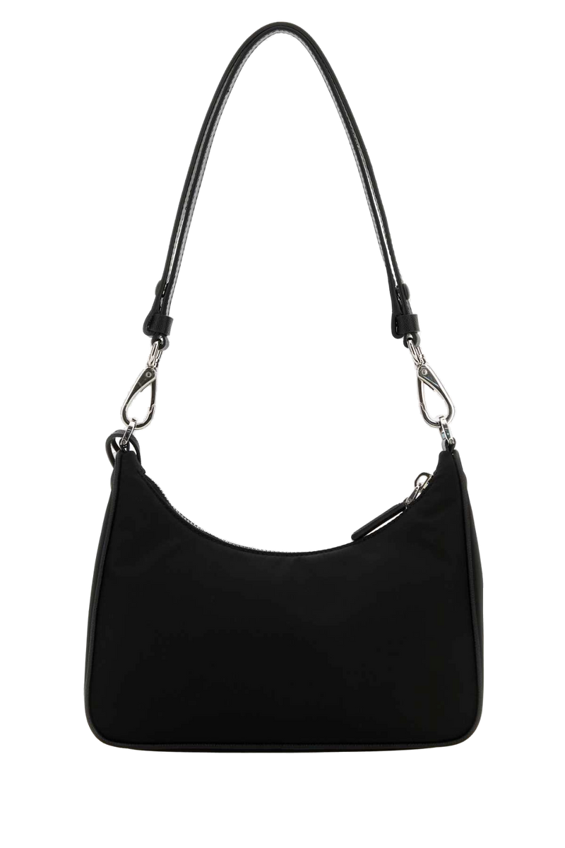 Prada Re-Edition Shoulder Bag — Black Poliammide Riciclata-vitello