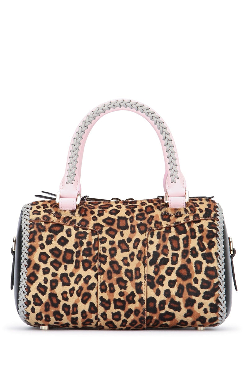 Roger Vivier Top Handle Bag — Multicolor Leopard-print Calf Hair