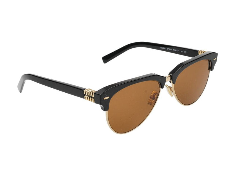 Miu Miu 0mu Clubmaster Acetate Sunglasses — Black