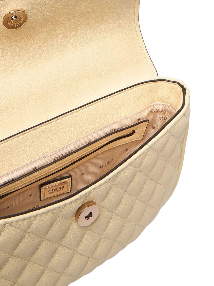 Guess Atabey Crossbody Bag — Yellow Polyurethane