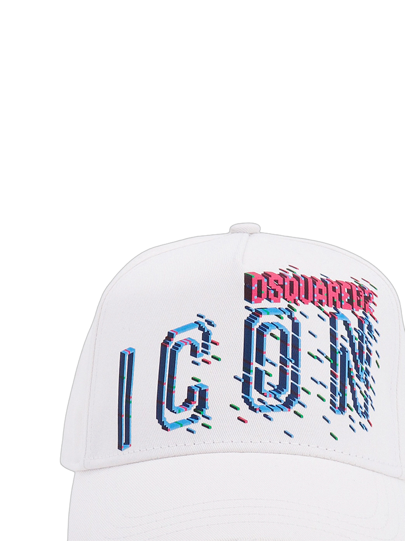 Dsquared2 Bcm071705c000011062 Baseball Cap — White Cotton Caps