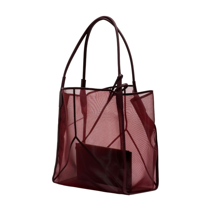Victoria Beckham Tote Bag — Burgundy Synthetic