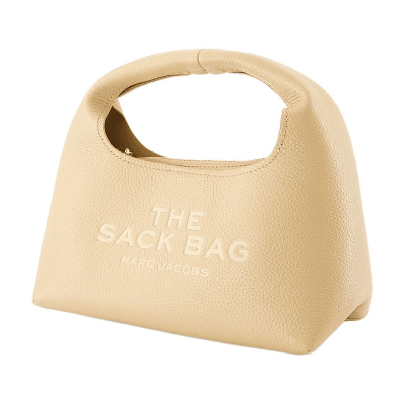 Marc Jacobs Textured Cowhide Shoulder Bag — Beige