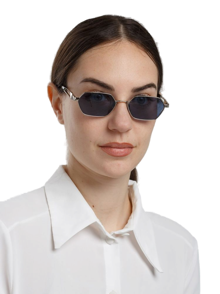 Hickmann Hi3255 Metal Frame Sunglasses — Silver