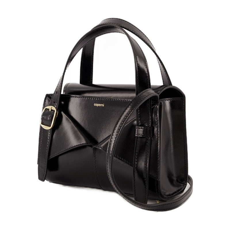 Coperni Structured Calfskin Top Handle Bag — Black