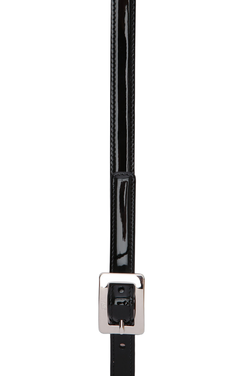 Roger Vivier Patent Leather Belt — Black
