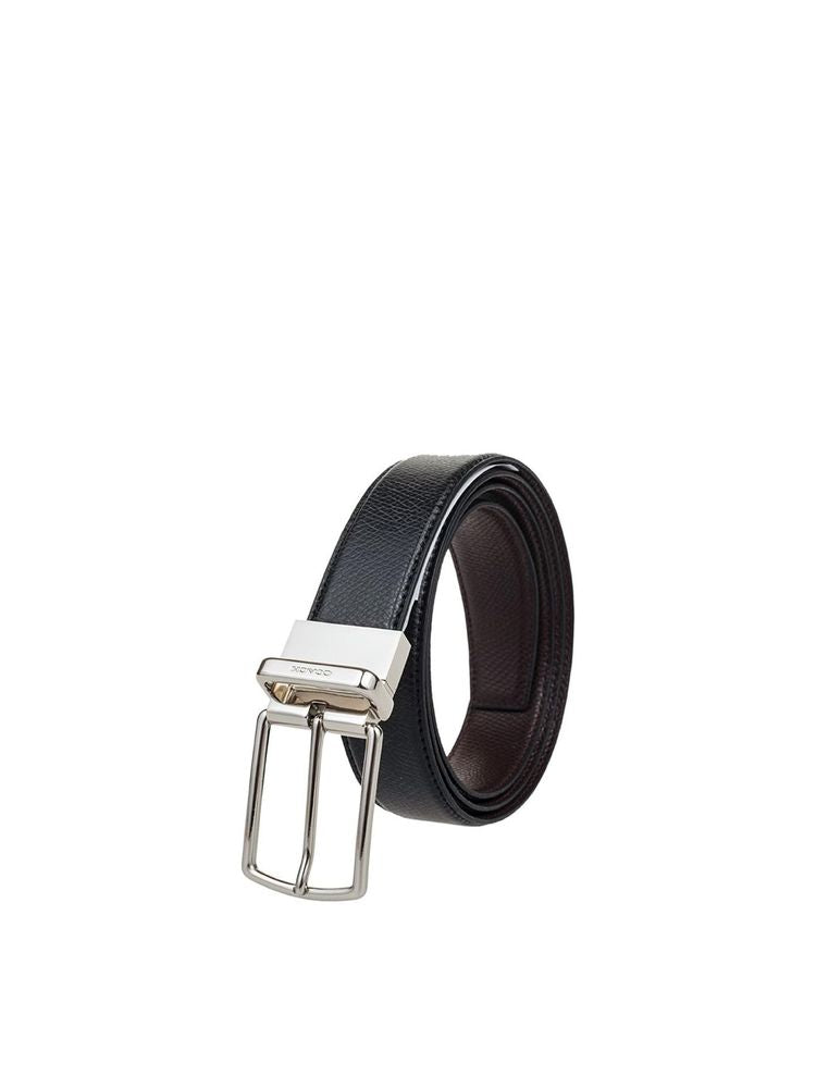 Coach Textured Leather Belt — Black