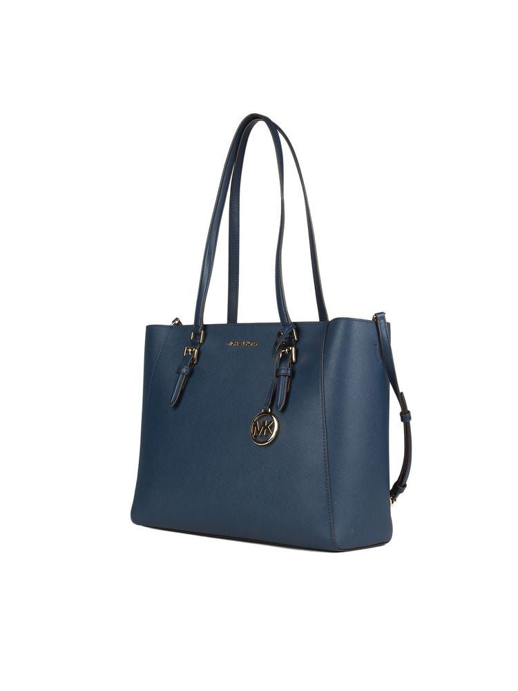 Michael Kors Charlotte Tote Bag — Navy 88.coated Canvas