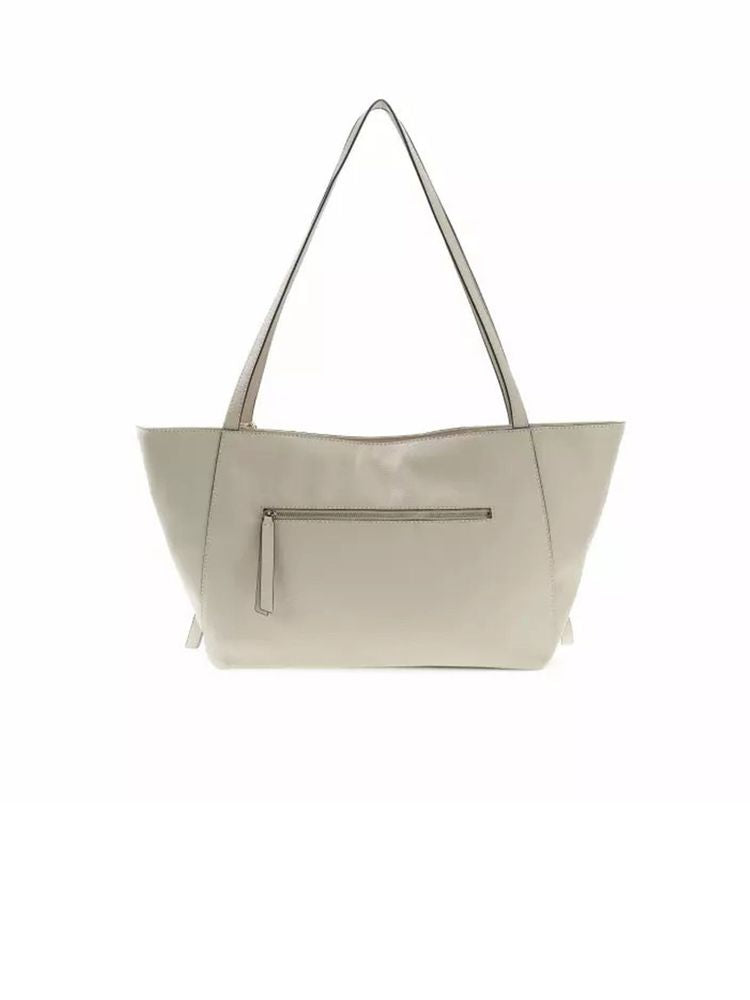 Guess Devon 3 Comp Tote Bag — Beige Polyurethane
