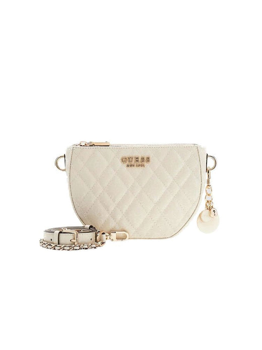 Guess Isemay Mini Crossbody Bag — White Polyurethane