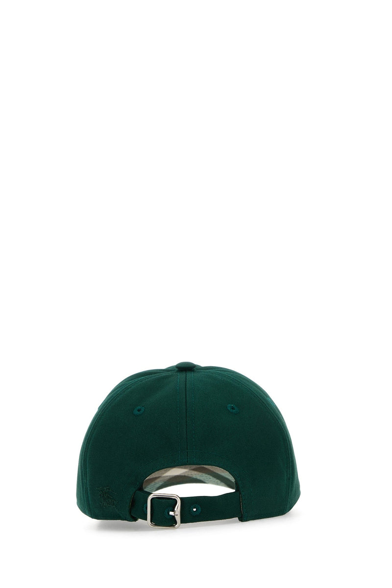 Burberry 8082654 Polyester Cotton Baseball Cap — Green Caps