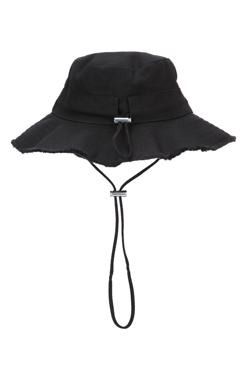 Jacquemus Le Bucket Hat — Black Cotton