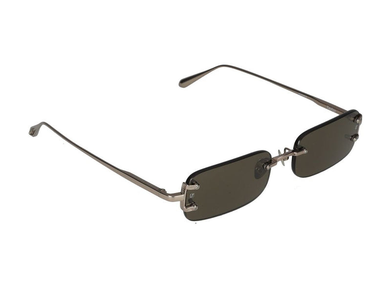 Linda Farrow Lfl1131 Sunglasses — Gold Titanium