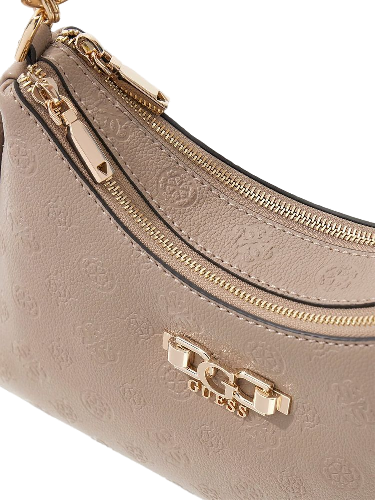 Guess Anise Shoulder Bag — Taupe Polyurethane