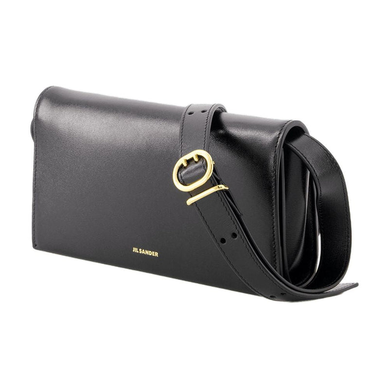 Jil Sander Crossbody Bag — Black Calfskin
