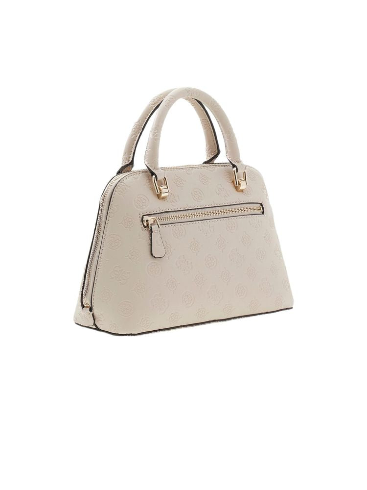 Guess Top Handle Bag — Beige Polyurethane