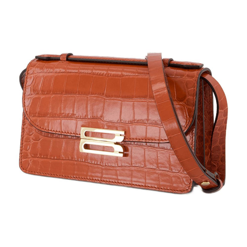 Victoria Beckham Crossbody Bag — Orange Calfskin