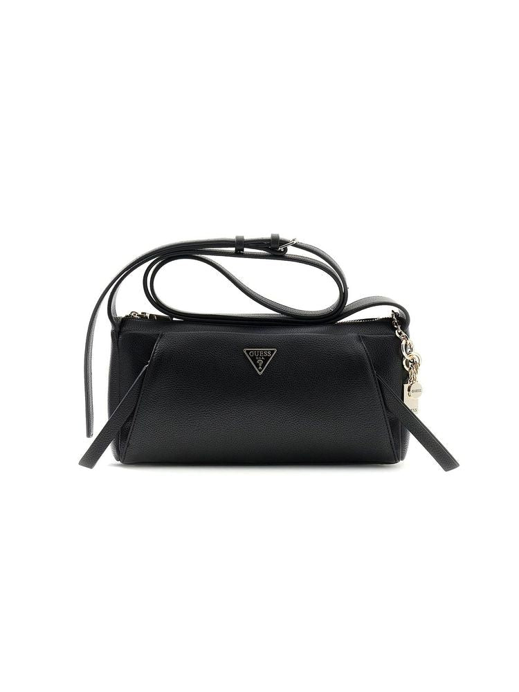 Guess Devon Mini Crossbody Bag — Black Polyurethane