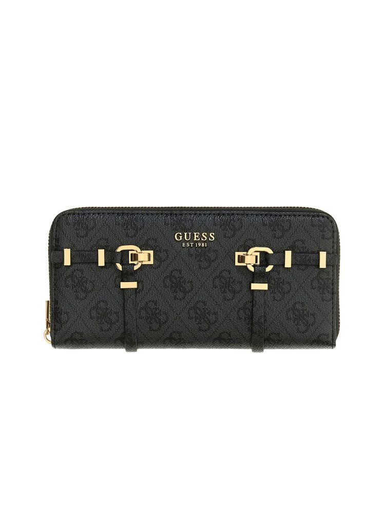 Guess Leona Wallet — Black Polyurethane