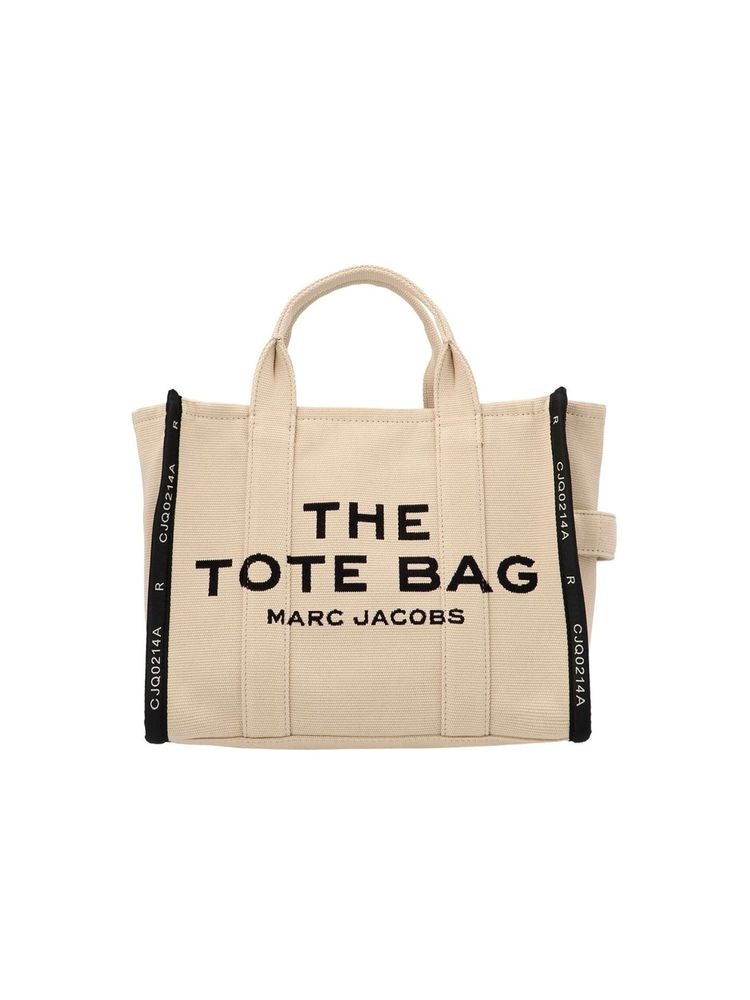 Marc Jacobs Jacquard Cotton Tote Bag — Beige