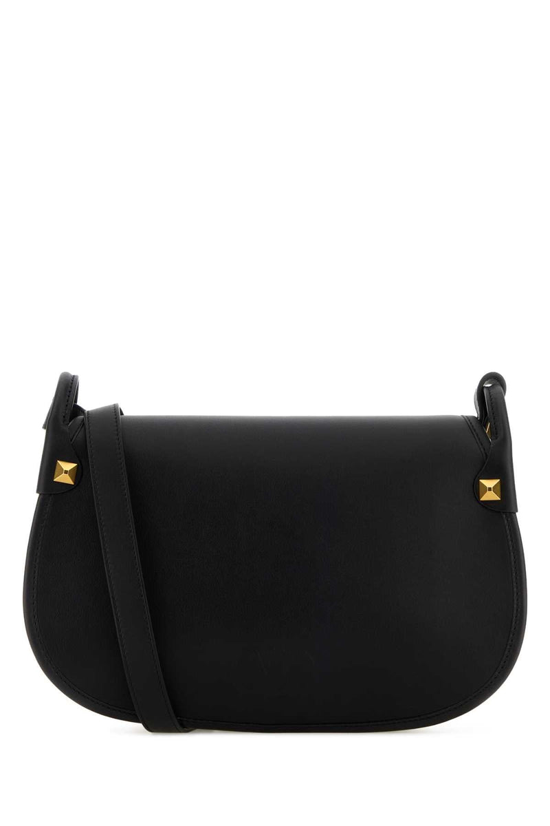 Valentino Garavani Studded Leather Shoulder Bag — Black