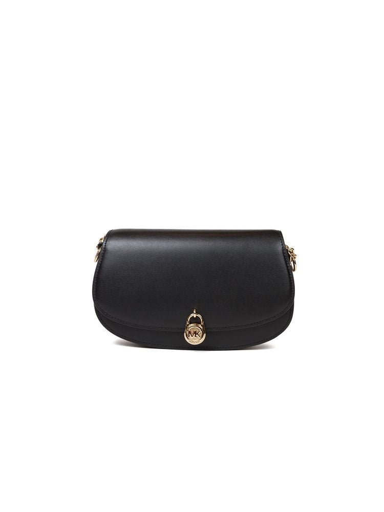 Michael Kors Crossbody Bag — Black Leather | Trim: Polyurethane