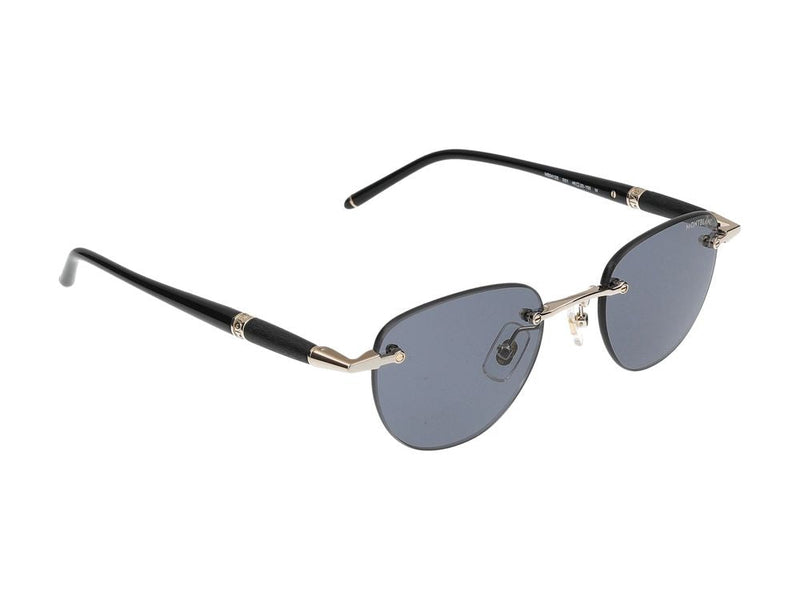 Montblanc Mb0412s Metal Frame Sunglasses — Gold
