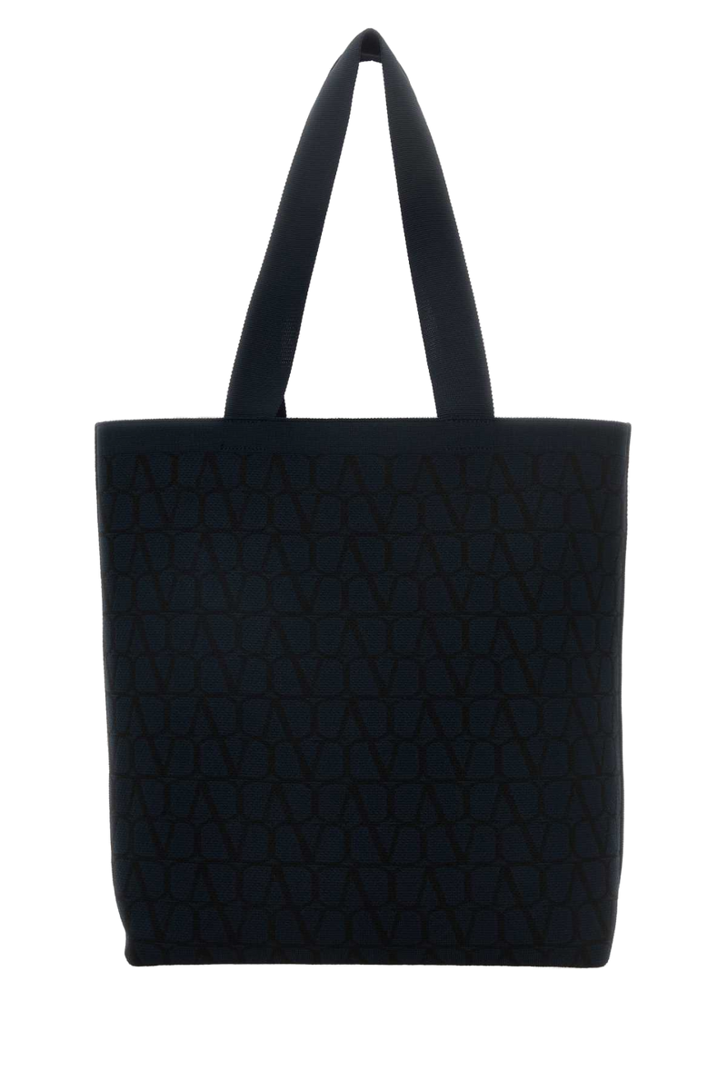 Valentino Garavani Tote Bag — Black Exterior: Fabric