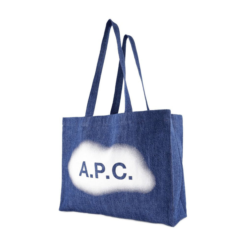 A.p.c. Diane Tote Bag — Blue Cotton