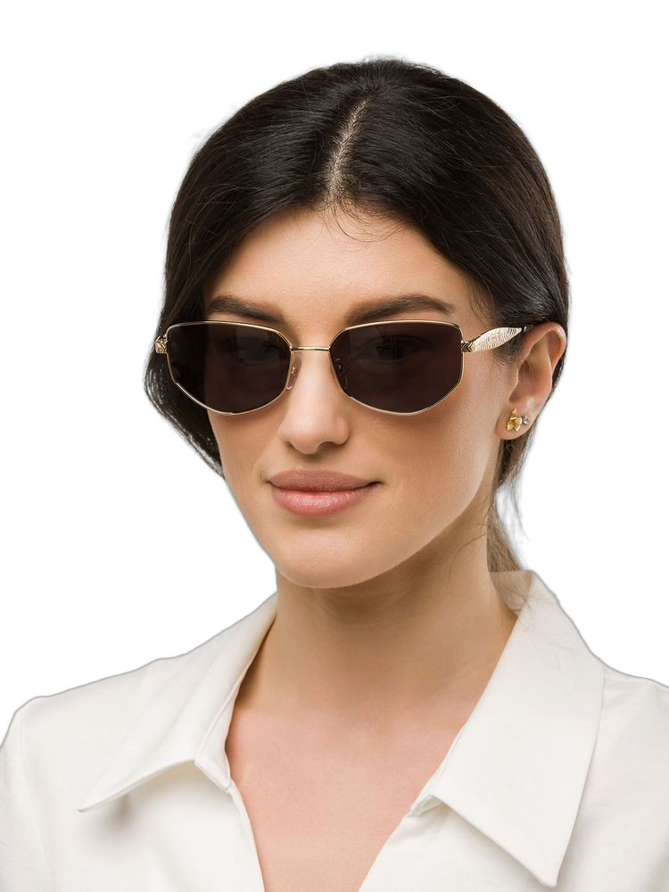 Just Cavalli Sjc200 Stainless Steel Cat-Eye Sunglasses — Rose Gold