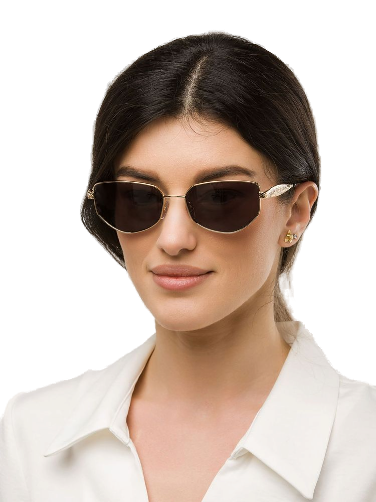 Just Cavalli Sjc200 Stainless Steel Cat-Eye Sunglasses — Rose Gold