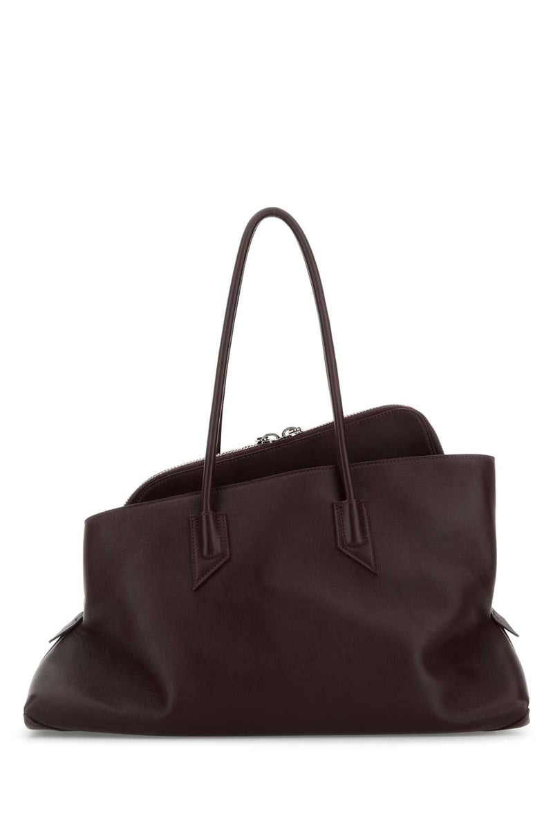 The Attico Passeggiata Shoulder Bag — Burgundy