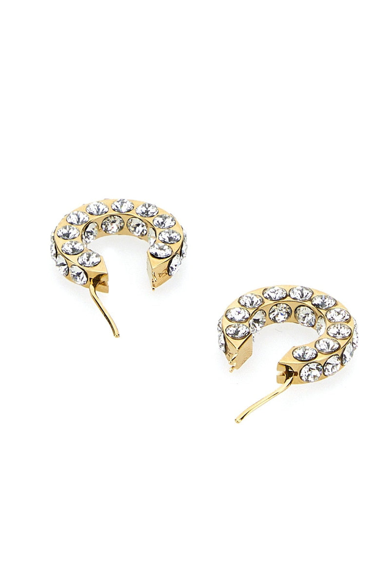 Amina Muaddi Whicrygoldbase Earrings — Gold