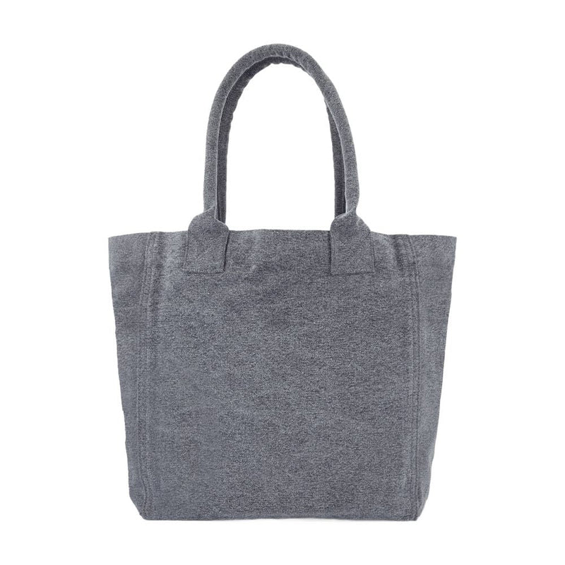 Isabel Marant Logo-Print Cotton Tote Bag — Gray