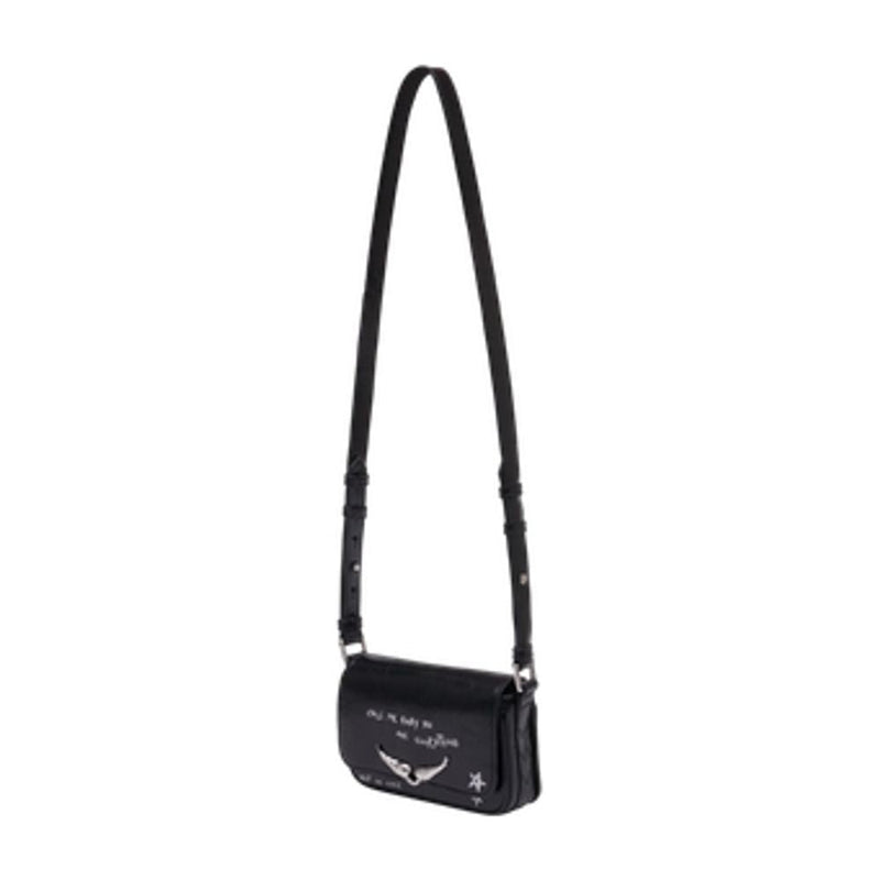 Zadig & Voltaire Shoulder Bag — Black Calfskin
